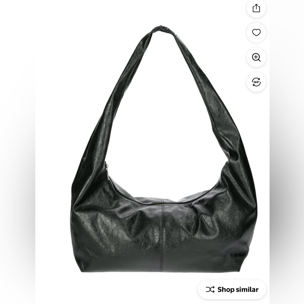 No Boundaries Black studded Hobo Bag